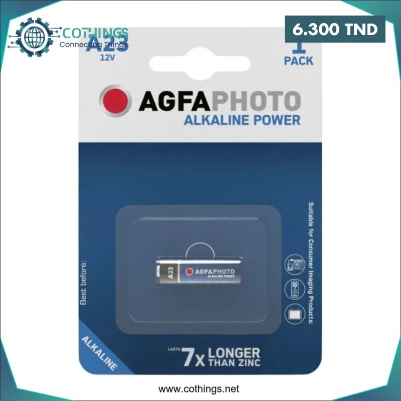 Acheter Pile AGFAPHOTO Platinuim A23 12V ALKALINE en Tunisie -  Disponible au meilleur prix sur CoThings