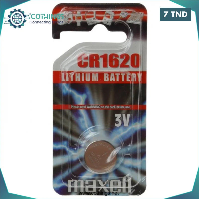 Acheter Pile CR1620 Maxell 3V en Tunisie -  Disponible au meilleur prix sur CoThings