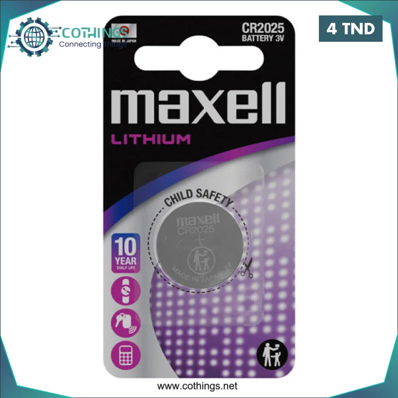 Acheter Pile CR2032 3V Maxell en Tunisie -  Disponible au meilleur prix sur CoThings