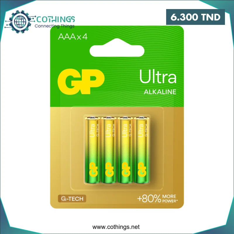Acheter PILE GPU AAA BP4 LR03 ALKALINE ULTRA en Tunisie -  Disponible au meilleur prix sur CoThings