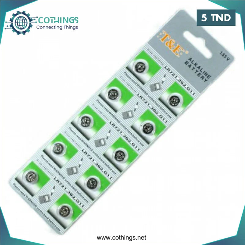 Acheter Pile LR44 1.5V 10 pieces en Tunisie -  Disponible au meilleur prix sur CoThings