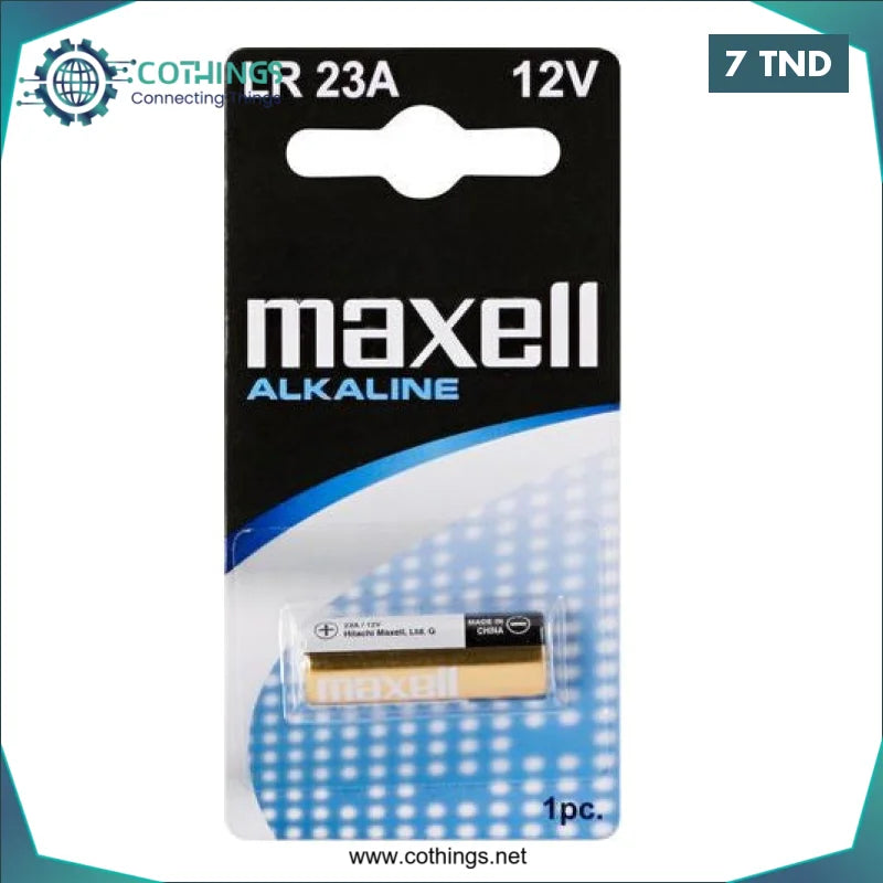 Acheter Pile Maxell Alcaline LR 23A 12v en Tunisie -  Disponible au meilleur prix sur CoThings