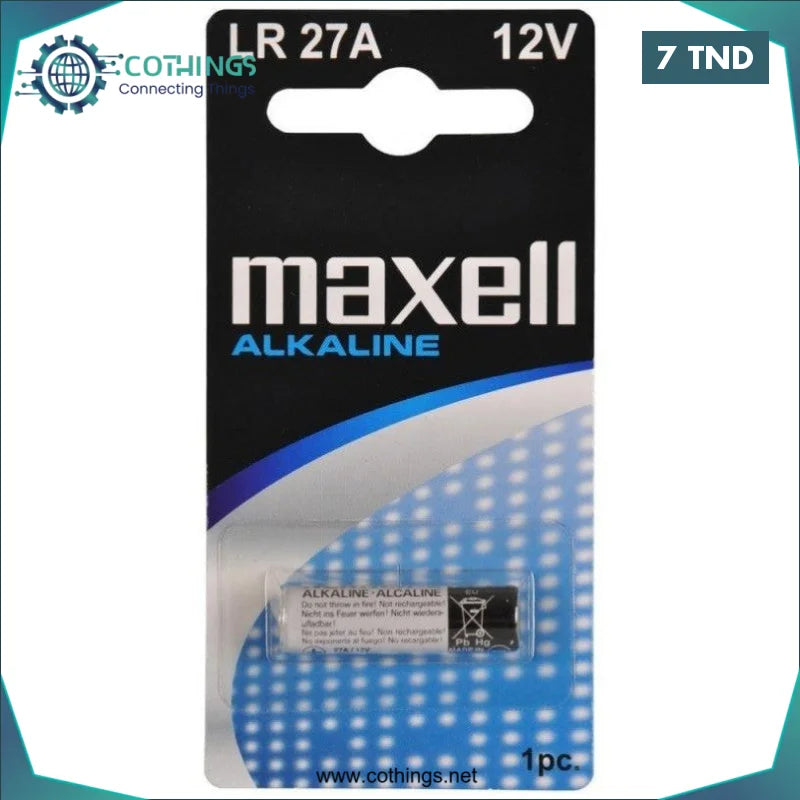 Acheter Pile Maxell Alcaline LR 27A 12v en Tunisie -  Disponible au meilleur prix sur CoThings