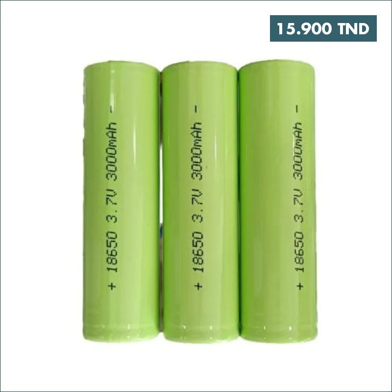 Acheter PILE RECHARGEABLE 3.7V 18650 3000mah en Tunisie -  Disponible au meilleur prix sur CoThings