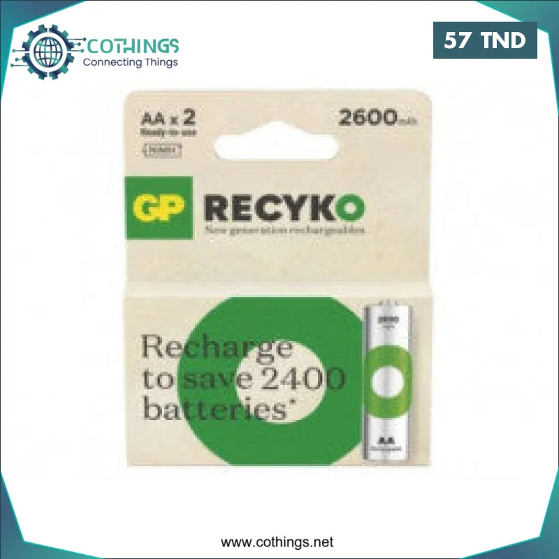 Acheter PILE RECHARGEABLE AA 2600 MAH BP4 en Tunisie -  Disponible au meilleur prix sur CoThings
