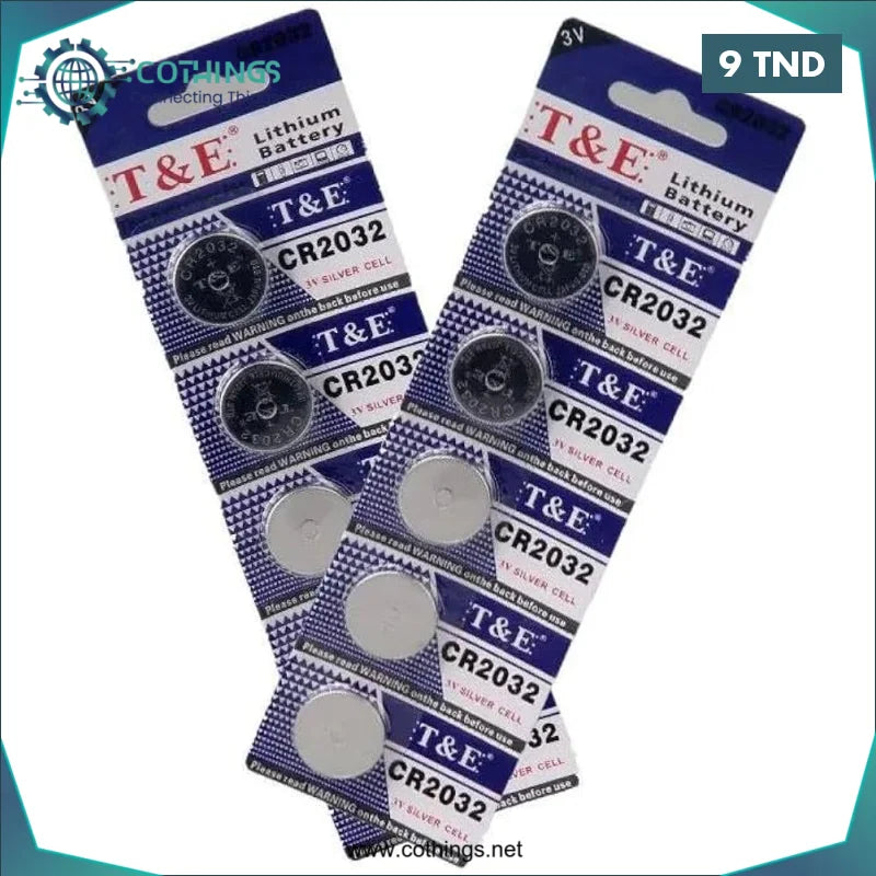 Acheter Piles CR2032 (lot de 5) en Tunisie -  Disponible au meilleur prix sur CoThings
