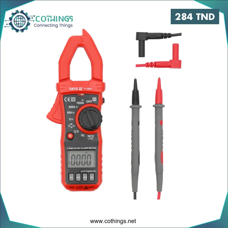 Acheter Pince Ampermetrique AC/DC 10mA - 1000A YATO en Tunisie -  Disponible au meilleur prix sur CoThings
