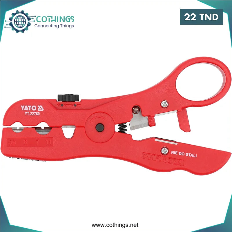 Acheter Pince A Sertir RG59 / RG6 / RG7 / RG11 - YATO en Tunisie -  Disponible au meilleur prix sur CoThings