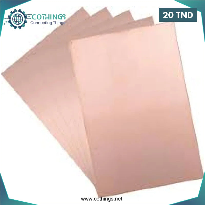 Acheter Plaque PCB cuivre de double face en fibre de verre 20*30 CM 1.5mm FR4 en Tunisie -  Disponible au meilleur prix sur CoThings