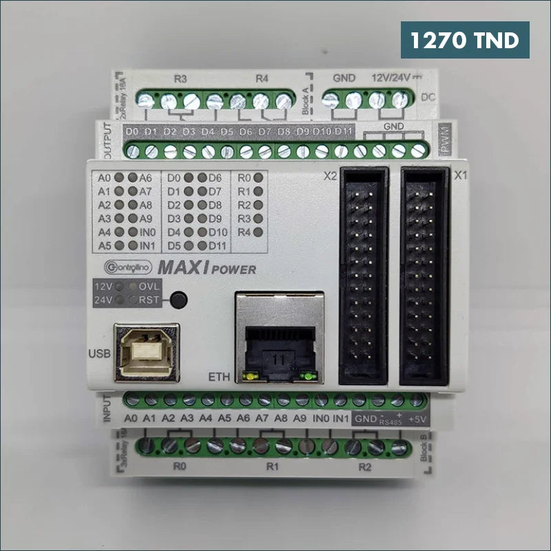 Acheter PLC Industriel CONTROLLINO MAXI Power en Tunisie -  Disponible au meilleur prix sur CoThings