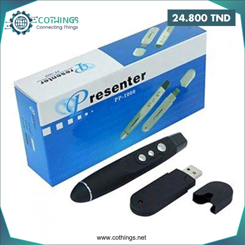 Acheter Pointeur Laser Présentateur PP1000 en Tunisie -  Disponible au meilleur prix sur CoThings