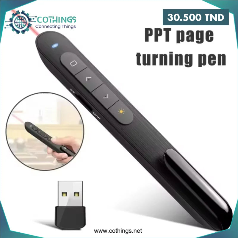 Acheter Pointeur Laser Stylo 2.4GHz en Tunisie -  Disponible au meilleur prix sur CoThings