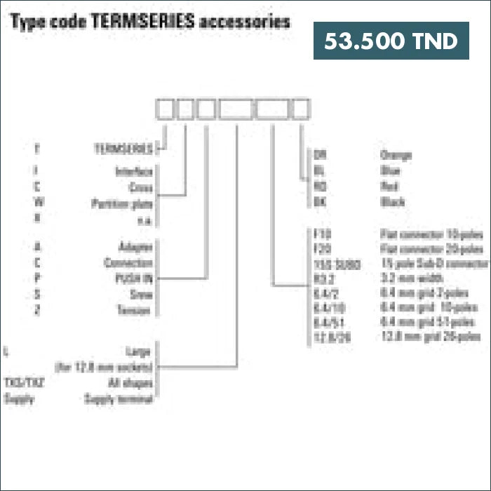 Acheter Pont De Connexion TCC 6.4/51 OR Weidmüller en Tunisie -  Disponible au meilleur prix sur CoThings