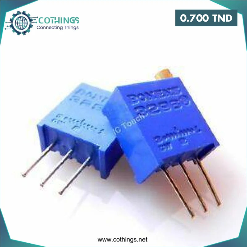 Acheter Potentiomètre Trimmer Multitour 3296W 50KΩ -503 en Tunisie -  Disponible au meilleur prix sur CoThings