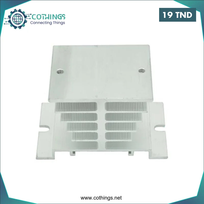 Acheter Radiateur de chaleur de petit type à base de dissipateur de chaleur SSR à relais à semi-conducteurs blanc monophasé pour 10A à 40A en Tunisie -  Disponible au meilleur prix sur CoThings