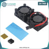 Acheter Radiateur Double Ventilateurs pour Raspberry Pi 3B+/4B en Tunisie - Disponible au meilleur prix sur CoThings