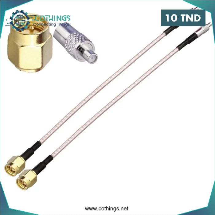 Acheter Rallonge Rg316 0-6g Sma Mâle Vers Sma Femelle L=30cm en Tunisie -  Disponible au meilleur prix sur CoThings