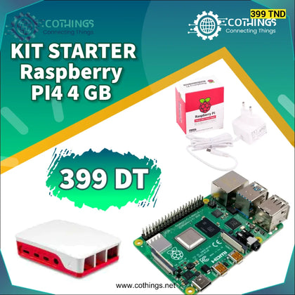 Raspberry PI 4 4GB Ram Starter Kit - Domotique Tunisie