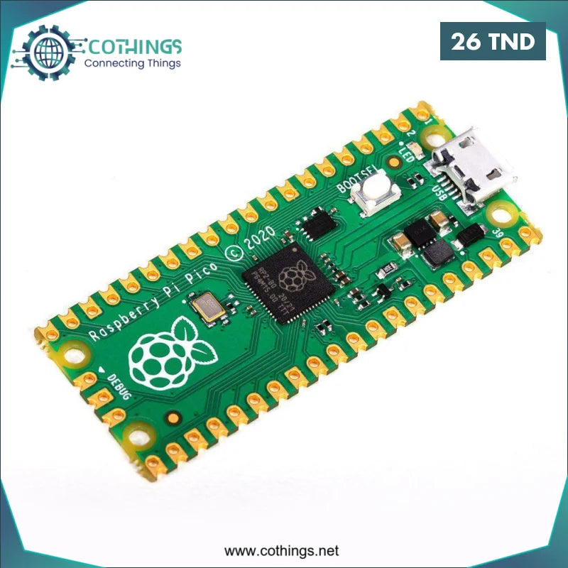 Acheter Raspberry Pi Pico Microcontroller Development Board en Tunisie -  Disponible au meilleur prix sur CoThings