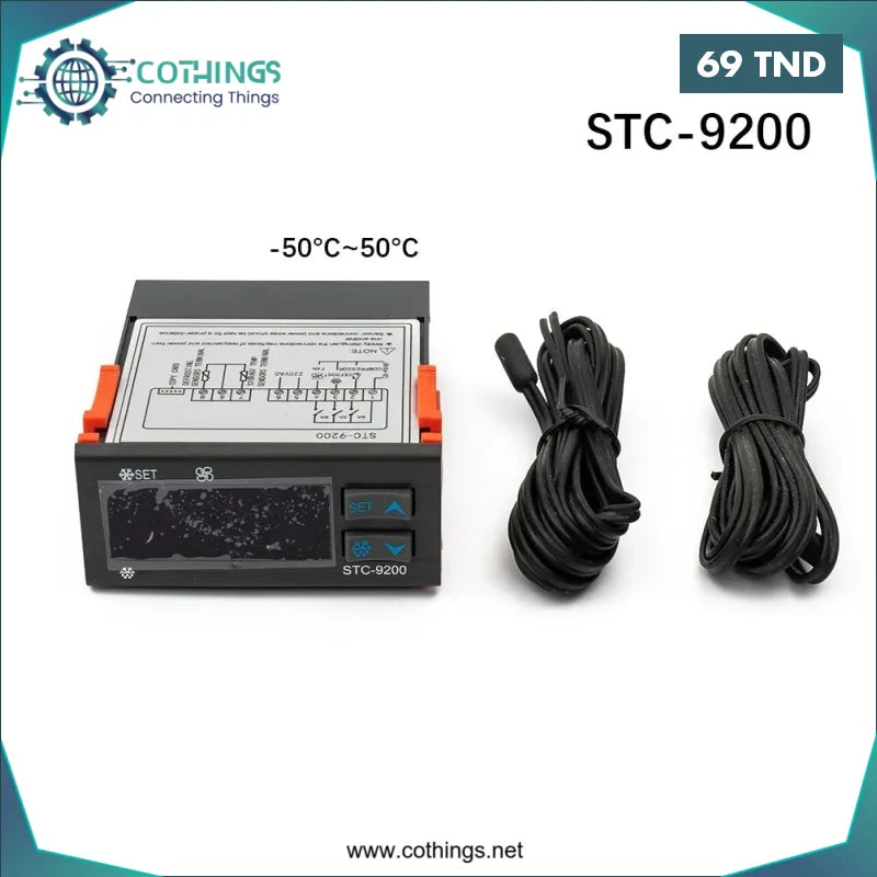 Acheter Régulateur de température numérique STC-9200 AC 220V Double Sonde en Tunisie -  Disponible au meilleur prix sur CoThings