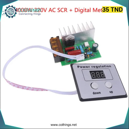 Régulateur de tension électrique 4000W 0-220V AC SCR régulateur