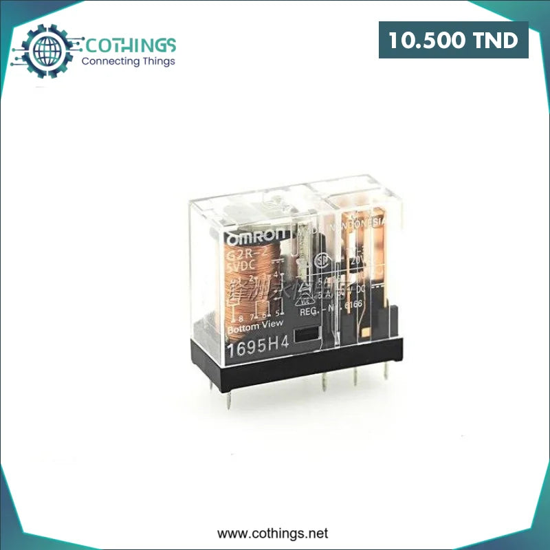 Acheter Relais Omron G2R-2-5VDC DPDT (Double pôle/double jet) en Tunisie -  Disponible au meilleur prix sur CoThings