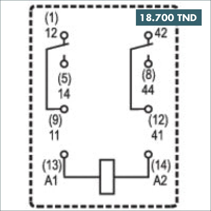 Acheter Relais RCM270524 avec 2 Contact 24VAC Weidmüller en Tunisie -  Disponible au meilleur prix sur CoThings