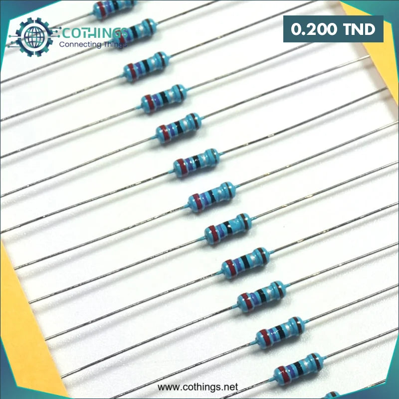 Acheter Résistance 1K 1/4W 1% (10 pièces) en Tunisie -  Disponible au meilleur prix sur CoThings