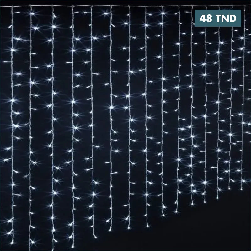 Acheter Rideau lumineux Hauteur 3M LED lumière Blanc froid en Tunisie -  Disponible au meilleur prix sur CoThings