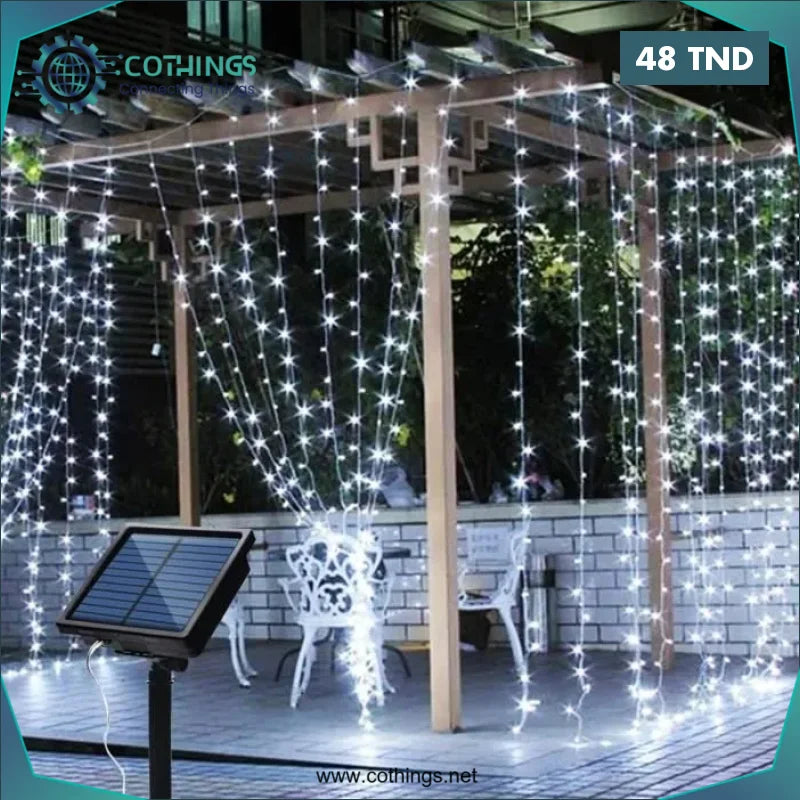 Acheter Rideau lumineux Hauteur 3M LED lumière Blanc froid en Tunisie -  Disponible au meilleur prix sur CoThings