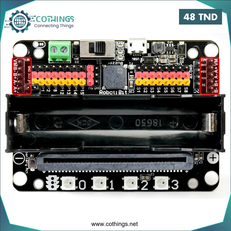 Acheter RobotbitV2.0 Micro:bit Présentation de la carte d’extension à la formation Python Maker en Tunisie -  Disponible au meilleur prix sur CoThings