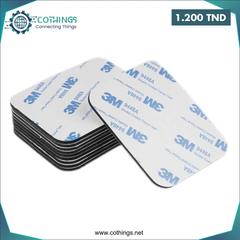 Acheter Ruban Adhésif Double Face en Mousse – 40 x 40 mm en Tunisie -  Disponible au meilleur prix sur CoThings