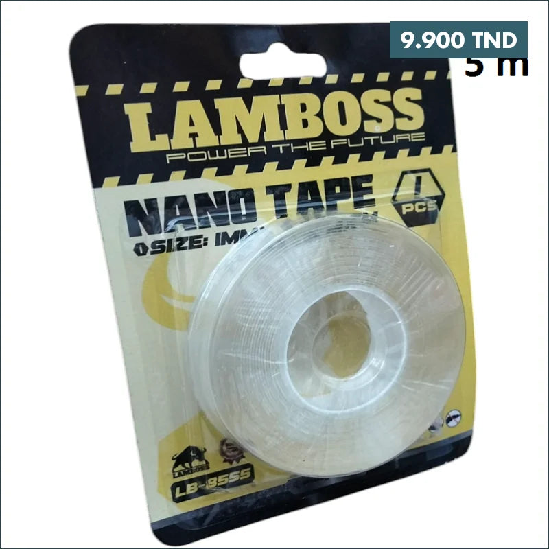 Acheter Scotch Ruban Adhésif Lamboss 5m Double Face Transparent 1.9cm X 5m en Tunisie -  Disponible au meilleur prix sur CoThings