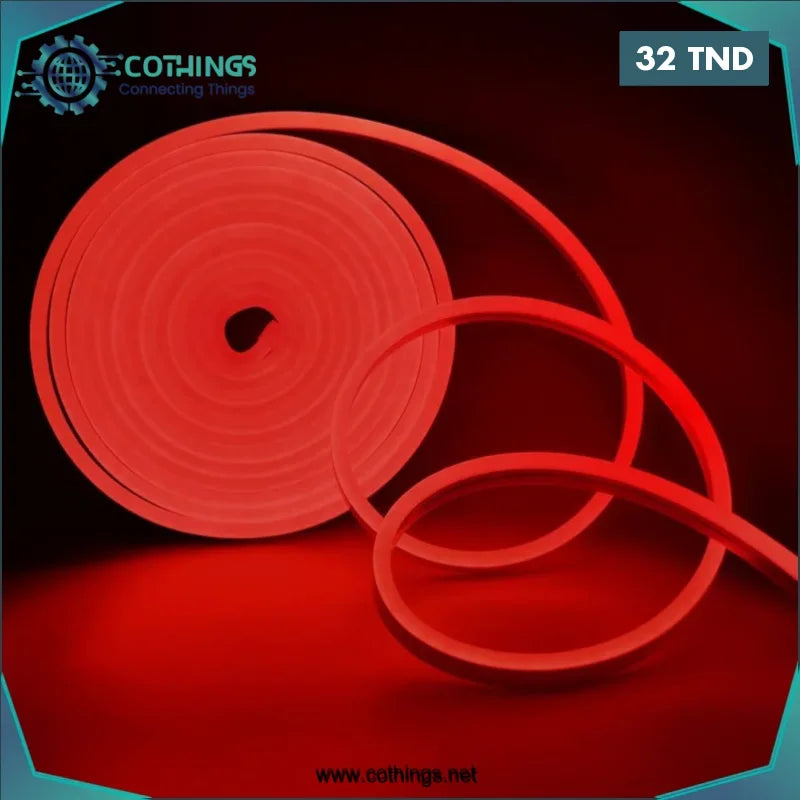 Acheter Ruban LED Blanc Rouge 5M Flexible 12V en Tunisie -  Disponible au meilleur prix sur CoThings