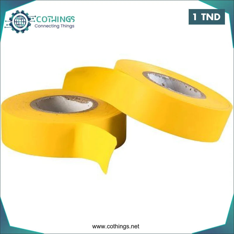 Acheter Ruban toile isolant 10 mètres largeur jaune 1 cm en Tunisie -  Disponible au meilleur prix sur CoThings