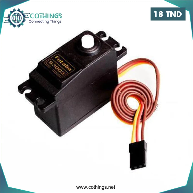 Acheter S3003 Servo Moteur Futaba 12KG 180 degrés de haute qualité en Tunisie -  Disponible au meilleur prix sur CoThings