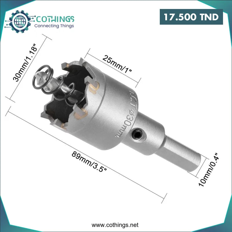 Acheter Scie trépan en carbure en métal 30mm APT en Tunisie -  Disponible au meilleur prix sur CoThings