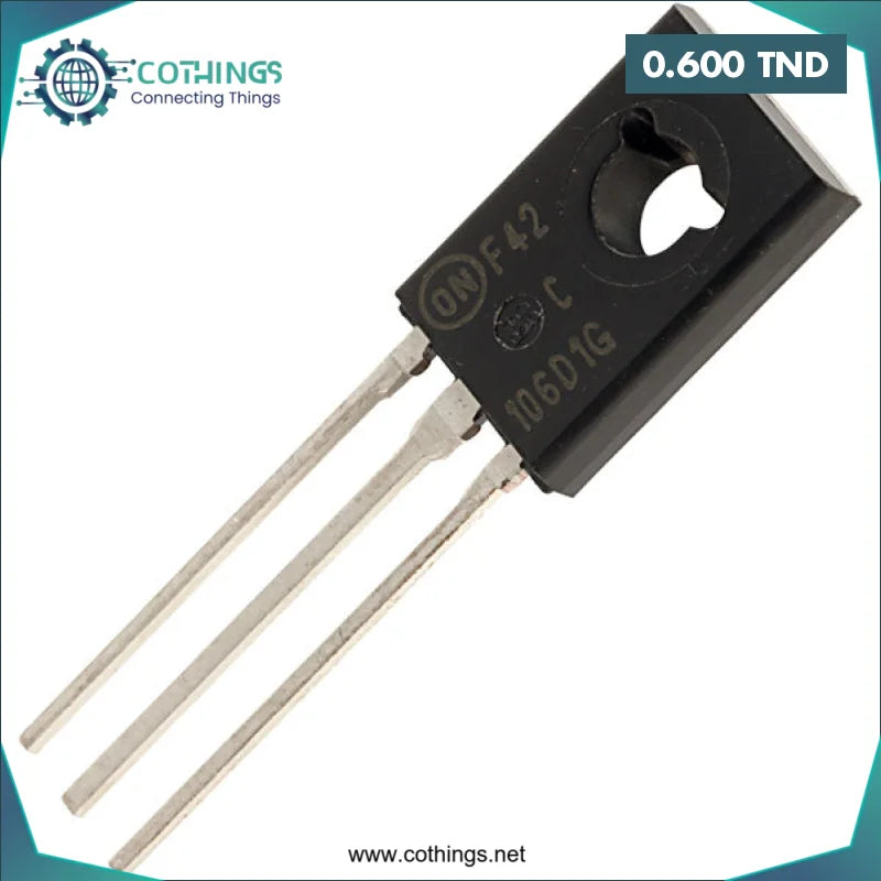 Acheter SCR (THT) C106DG 4A. 400V. boîtier TO-126 en Tunisie -  Disponible au meilleur prix sur CoThings