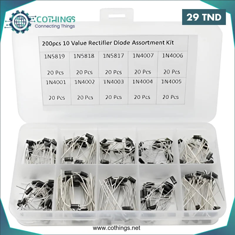 Acheter Série de redresseurs à diodes 200 pièces de valeur 10 en Tunisie -  Disponible au meilleur prix sur CoThings