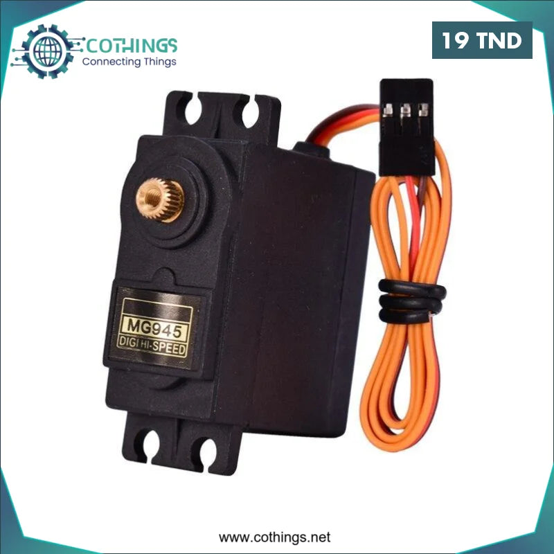 Acheter Servo MG945 12KG 180 degrés de haute qualité en Tunisie -  Disponible au meilleur prix sur CoThings