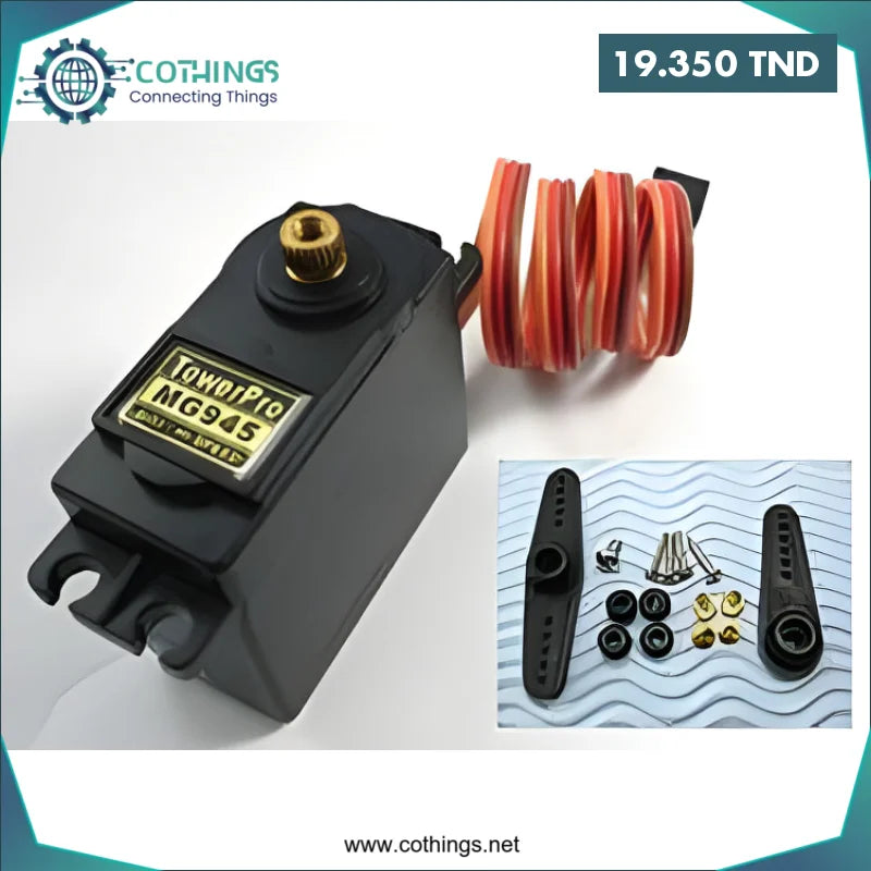 Acheter Servo MG945 12KG 360 degrés de haute qualité en Tunisie -  Disponible au meilleur prix sur CoThings