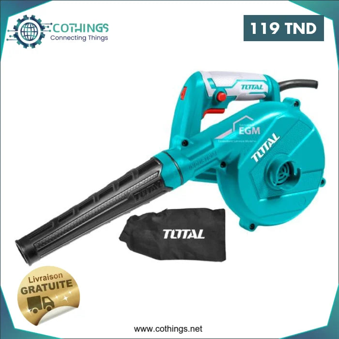 Acheter Souffleur Aspirateur électrique 2 en1 - TOTAL 650W en Tunisie -  Disponible au meilleur prix sur CoThings