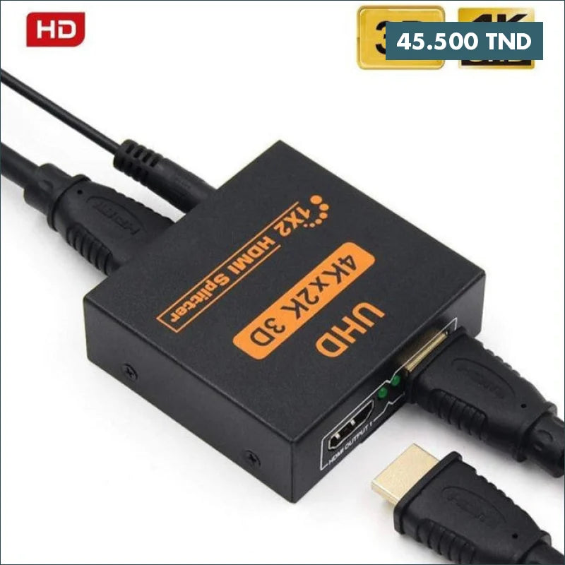 Acheter Spliter HDMI 2 Port 4K*2K 1.4 UHD SP-1981 en Tunisie -  Disponible au meilleur prix sur CoThings