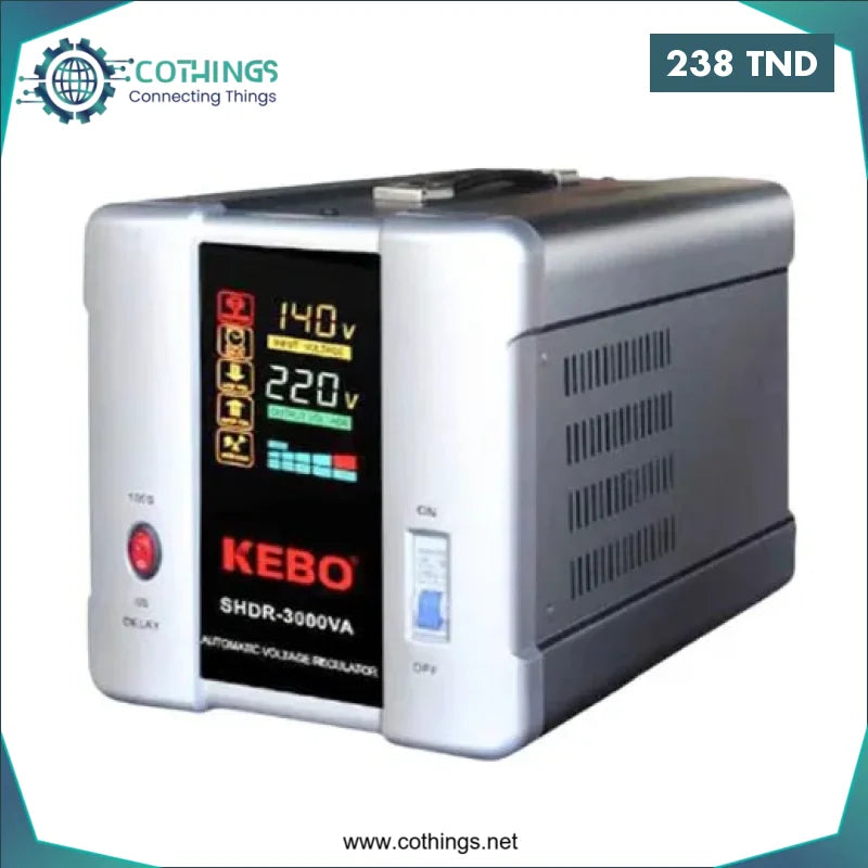 Acheter Stabilisateur de tension KEBO HDR-2KVA-100v / 260V en Tunisie -  Disponible au meilleur prix sur CoThings