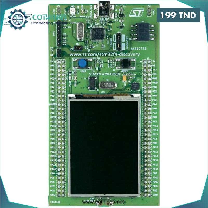 Acheter STM32F429I-DISC1 Discovery Kit STM32 ARM® Cortex M4 2MB en Tunisie -  Disponible au meilleur prix sur CoThings
