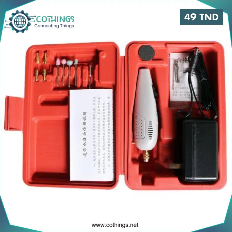 Acheter Super Mini Perceuse électrique avec boîtier en plastique Outils portables à main avec accessoires ZD-308 en Tunisie -  Disponible au meilleur prix sur CoThings