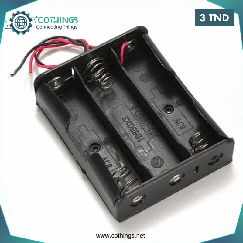 Acheter support 3 piles 18650 en Tunisie -  Disponible au meilleur prix sur CoThings