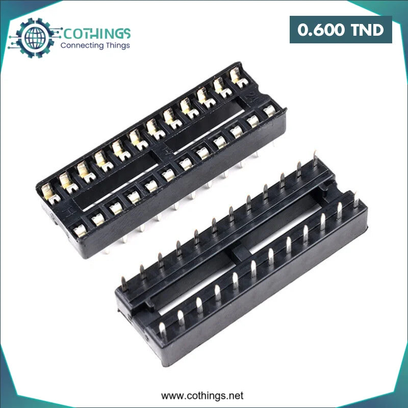 Acheter Support circuit ICAtmega à corps étroit DIP-28P en Tunisie -  Disponible au meilleur prix sur CoThings