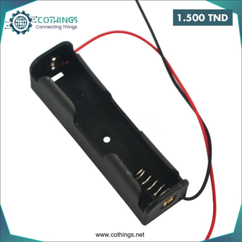 Acheter Support pour pile 1x18650 en Tunisie -  Disponible au meilleur prix sur CoThings