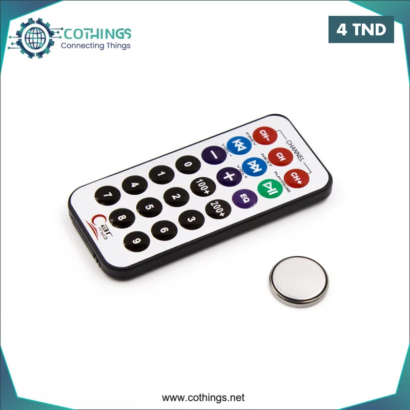 Acheter Télécommande infrarouge avec batterie en Tunisie -  Disponible au meilleur prix sur CoThings